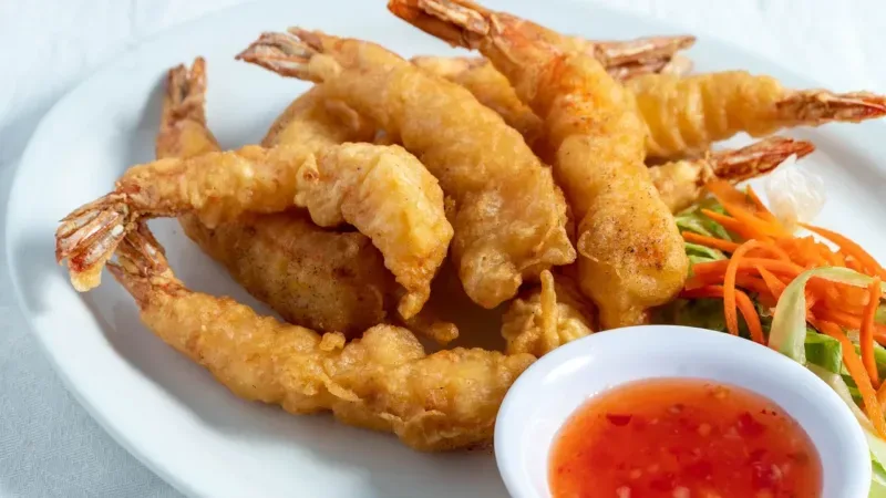 shrimp tempura, shrimp, gourmet