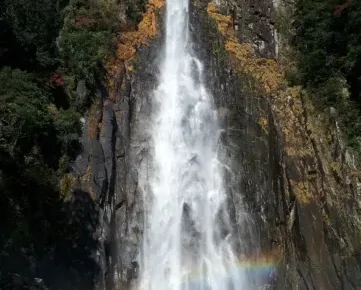 waterfall, natural, rainbow