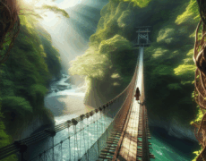 Explora el Turismo Japonés: Caminando por el Puente Iya no Kazurabashi