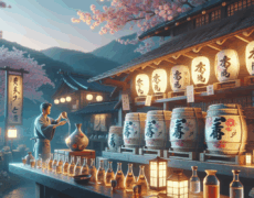 Descubre el turismo en Shikoku: Degustación de sake en destilería local