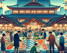 Descubre la excelencia del turismo gastronómico: Probar pescado fresco en el Tsukiji Fish Market en Tokio