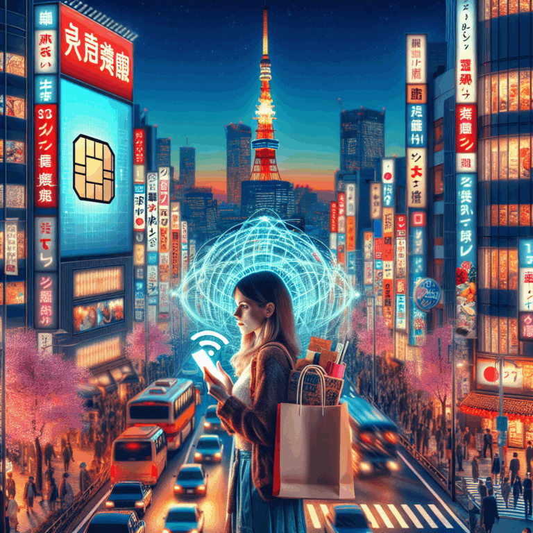 Alquila un pocket WiFi o compra una SIM para tener internet en Japón.