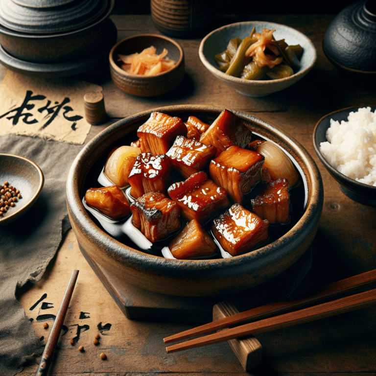 Buta no kakuni (cerdo estofado)