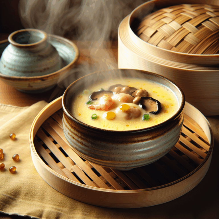 Chawanmushi (budín de huevo al vapor)
