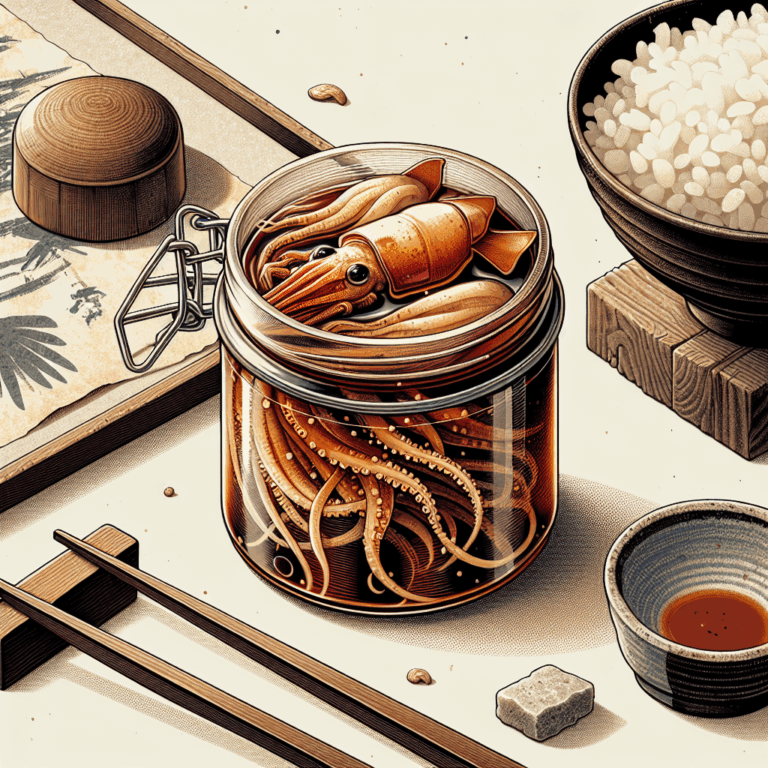 Ika shiokara (calamar fermentado)