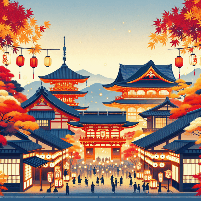 Kasamatsu-yama (Festival de otoño en Kyoto)