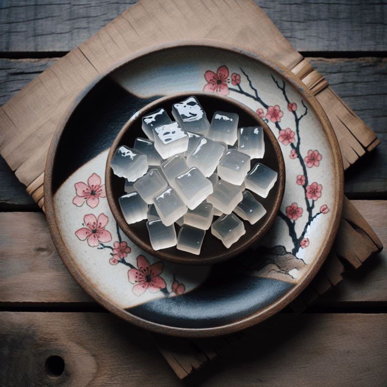 Konnyaku (gelatina de konjac)