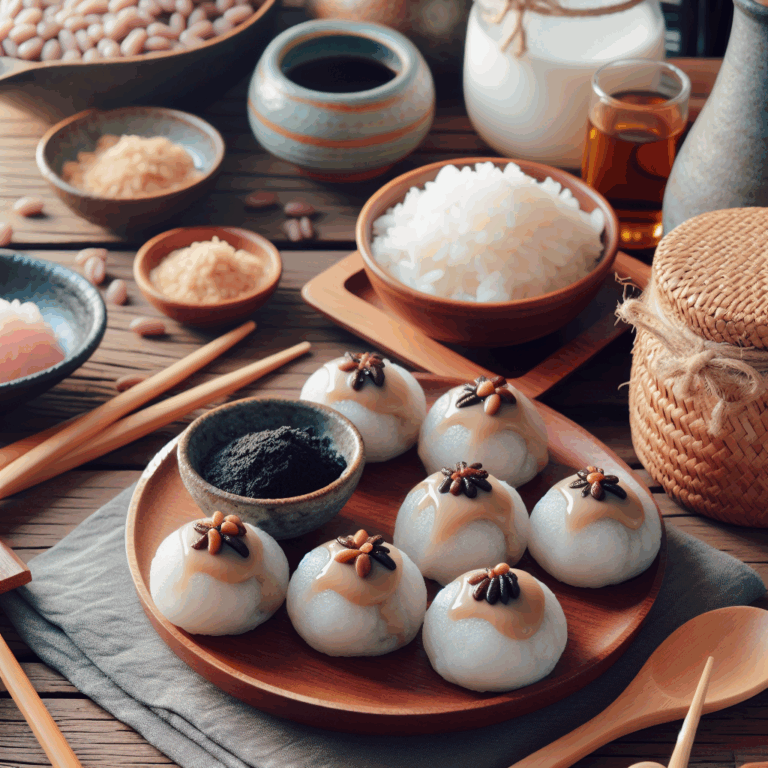 Mame daifuku (pastelitos de arroz rellenos de pasta de frijoles)
