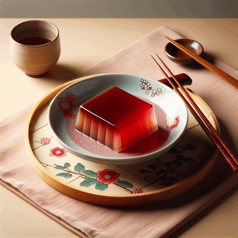 Mizu yokan (jalea dulce de frijoles rojos)