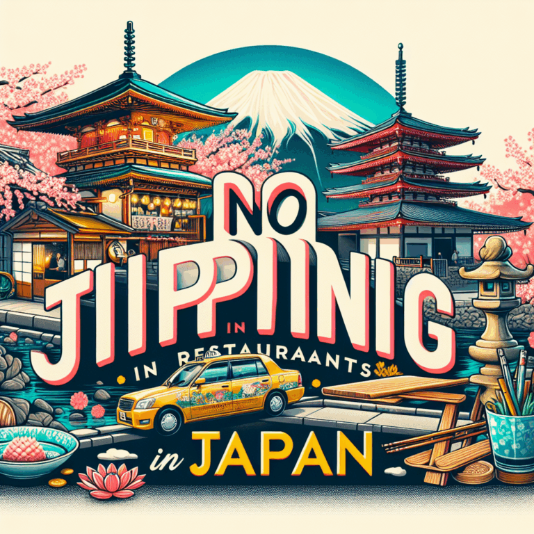 No se deja propina en restaurantes ni taxis en Japón.