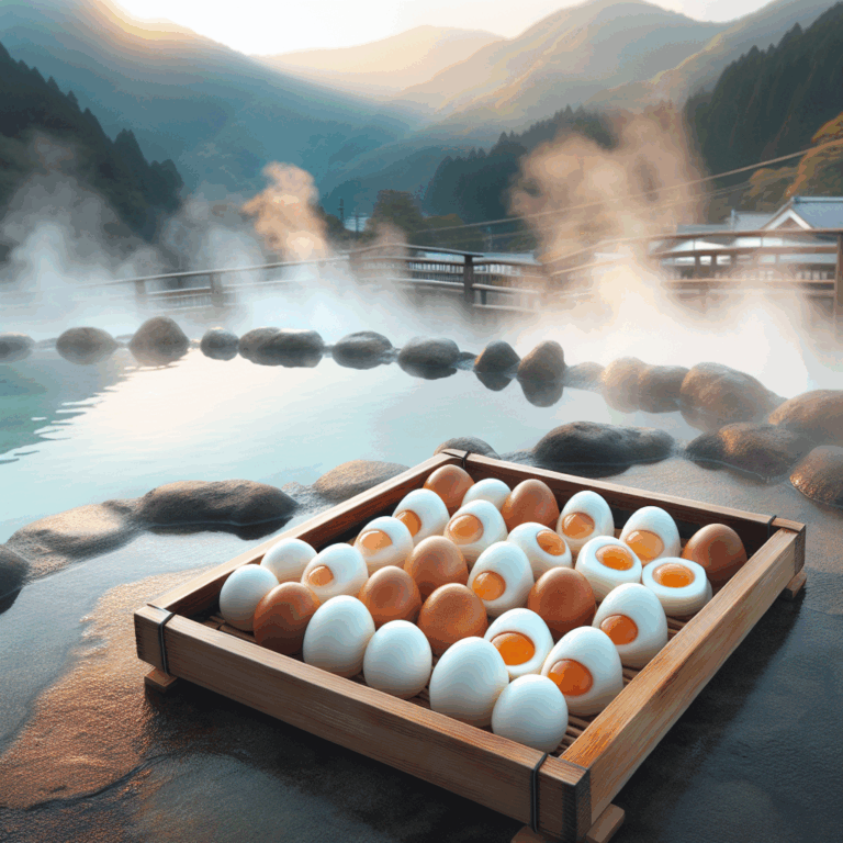 Onsen tamago (huevos cocidos en aguas termales)