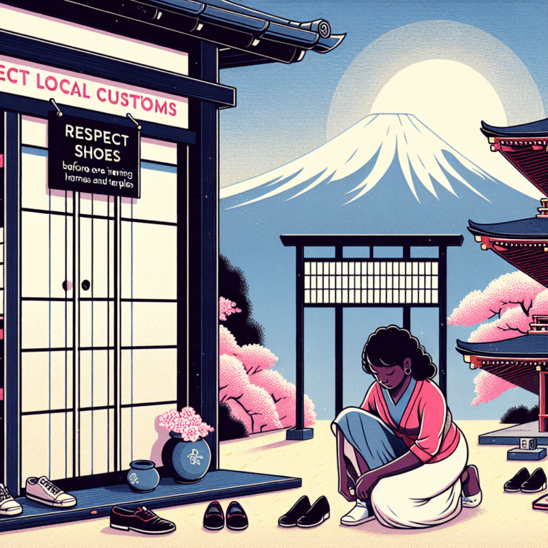 Quítate los zapatos al entrar en casas y templos en Japón.