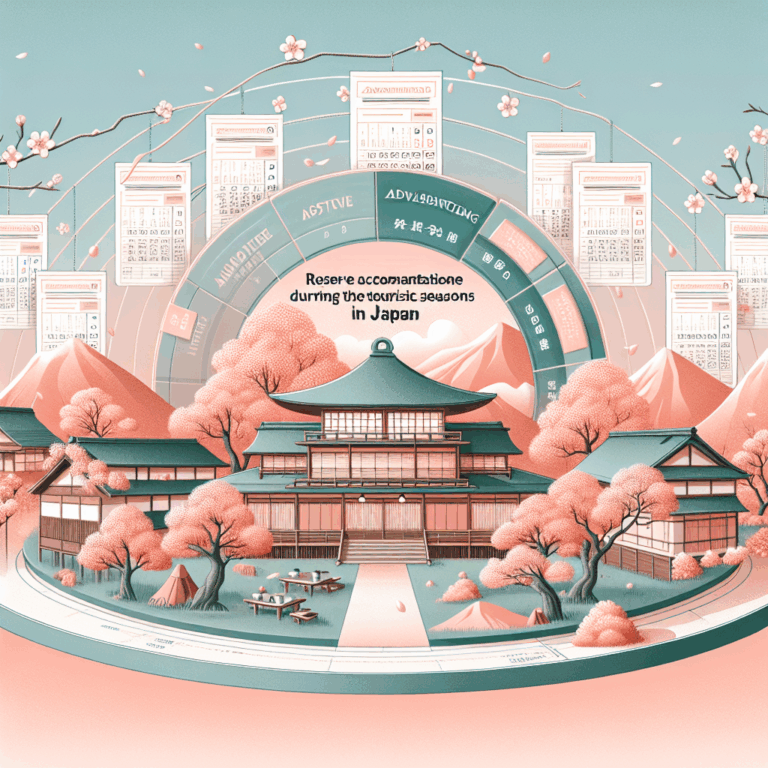 Reserva alojamiento con antelación en épocas turísticas en Japón.