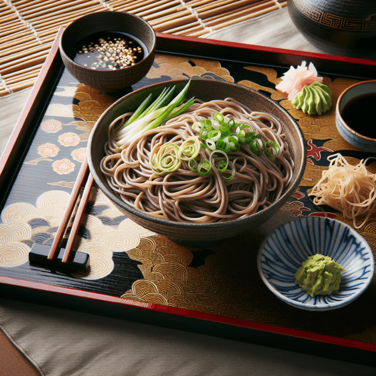 Soba zaru (fideos de trigo sarraceno fríos)