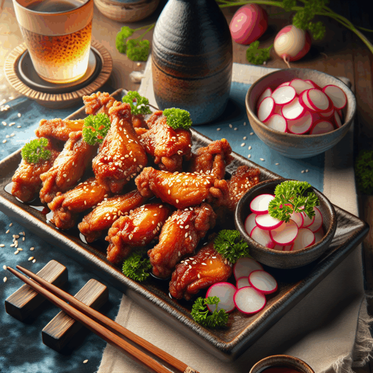 Tebasaki (alas de pollo fritas picantes)