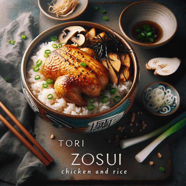 Tori zosui (arroz con pollo)