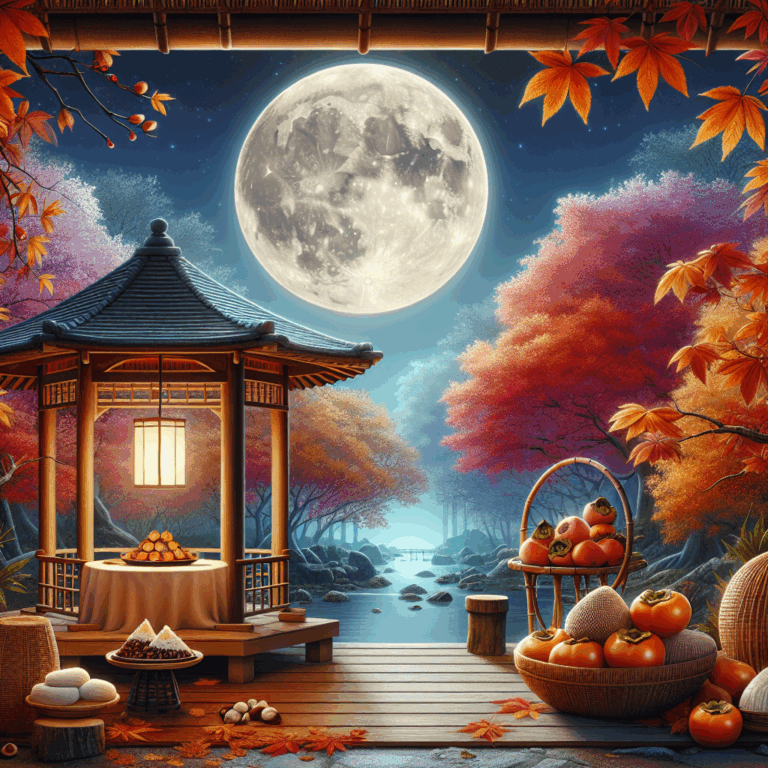 Tsukimi (Observación de la luna en otoño)