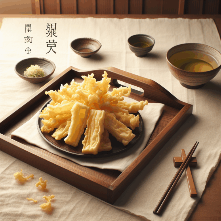 Yuba tempura (tempura de piel de tofu)