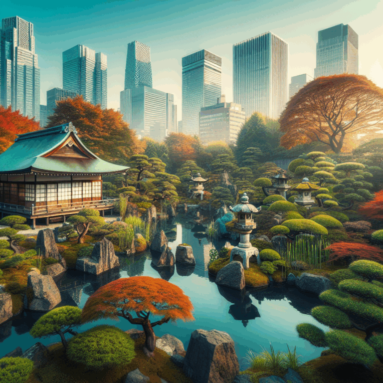 Jardines japoneses que parecen sacados de una película en Tokio